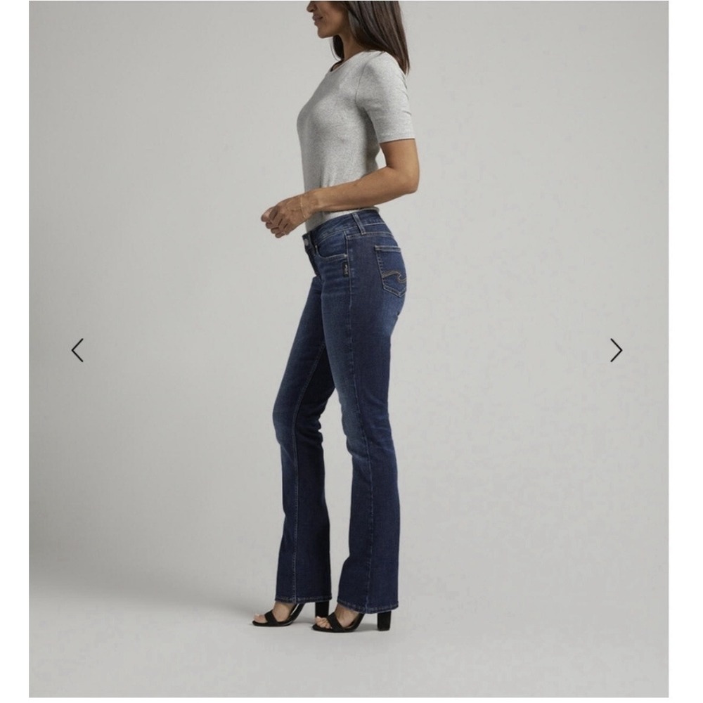 Silver Jeans‎ Co Suki Bootcut Jeans Womens 29 29x33 Blue Medium Wash Distressed